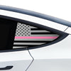 Quarter Window American Flag Vinyl Decal Stickers Fits Tesla Model 3 2023 - 2025 - Bogar Tech Designs