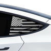 Quarter Window American Flag Vinyl Decal Stickers Fits Tesla Model 3 2023 - 2025 - Bogar Tech Designs