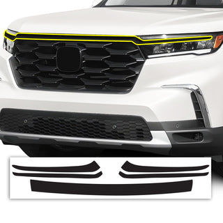 Vinyl Chrome Delete Grille Window Wheel Blackout Decal Stickers Overlay Film Fits Honda Pilot 2023 - 2025 - Bogar Tech Designs