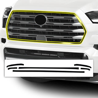 Vinyl Chrome Delete Grille Side Window Rear Wheel Blackout Decal Stickers Cover Overlay Fits Toyota Sequoia 2023+