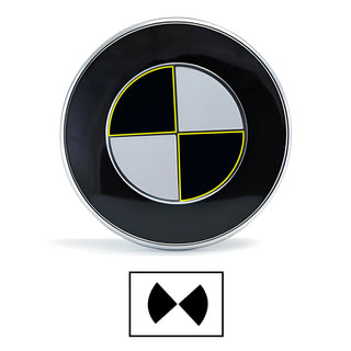 Vinyl Blackout Decal Stickers Overlay Film Fits BMW Crest Emblem - Bogar Tech Designs