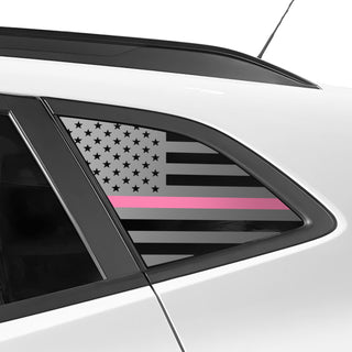 Fits Chevrolet Trax 2024 - 2025 Quarter Window American Flag Vinyl Decal Stickers - Bogar Tech Designs