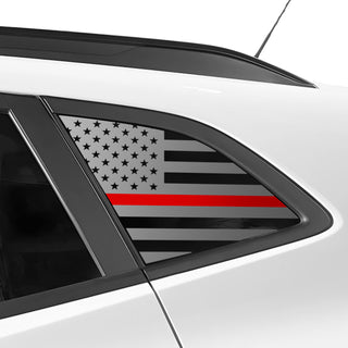 Fits Chevrolet Trax 2024 - 2025 Quarter Window American Flag Vinyl Decal Stickers - Bogar Tech Designs