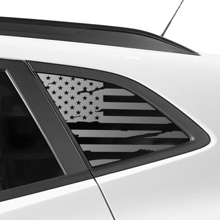 Fits Chevrolet Trax 2024 - 2025 Quarter Window American Flag Vinyl Decal Stickers - Bogar Tech Designs