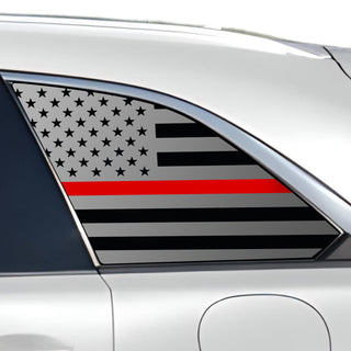 Quarter Window American Flag Vinyl Decal Stickers Fits Mazda CX - 90 2024 - 2025 - Bogar Tech Designs