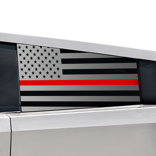 Rear Window American Flag Vinyl Decal Stickers Fits Tesla Cybertruck - Bogar Tech Designs