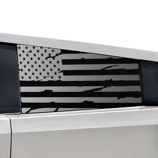 Rear Window American Flag Vinyl Decal Stickers Fits Tesla Cybertruck - Bogar Tech Designs