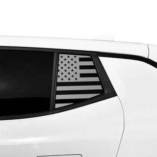 Fits Chevrolet Equinox EV 2024 - 2025 Quarter Window American Flag Vinyl Decal Stickers - Bogar Tech Designs