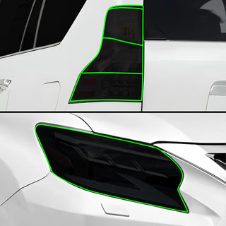 Full Headlight Taillight Precut Smoked PPF Tint Kit Film Overlay Cover Fits Lexus GX