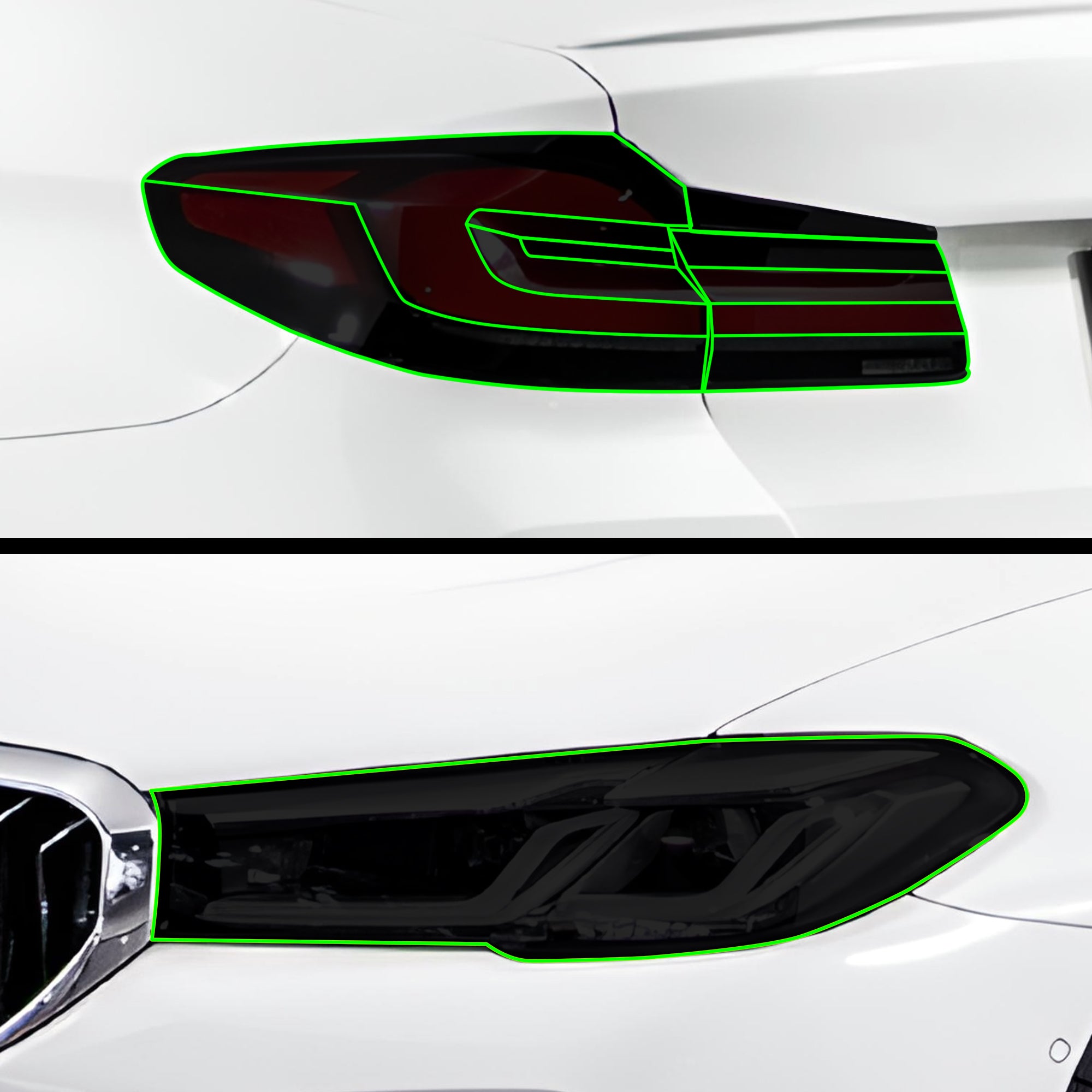 BOGAR TECH Full Headlight & Taillight PPF Kit For Tesla Model Y 2026 - Clear Bra Paint Protection Film
