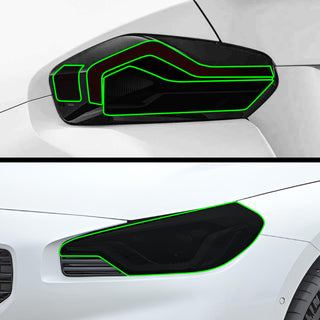 Fits BMW M2 2023 - 2025 Full Headlight Taillight Precut Smoked PPF Tint Kit Film Overlay - Bogar Tech Designs