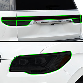 Fits Lincoln Navigator L 2022 - 2024 Full Headlight Taillight Precut Smoked PPF Tint Kit Film Overlay - Bogar Tech Designs