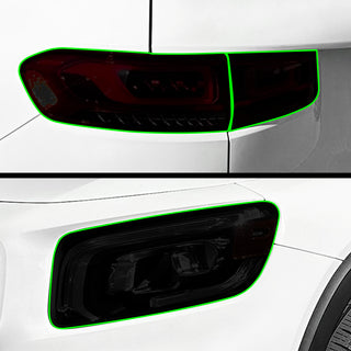 Fits Mercedes - Benz GLB 2020 - 2025 Full Headlight Taillight Precut Smoked PPF Tint Kit Film Overlay - Bogar Tech Designs