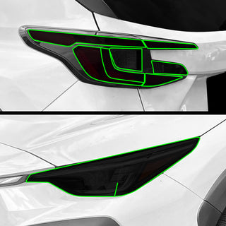 Fits Subaru Crosstrek 2024 - 2025 Full Headlight Taillight Precut Smoked PPF Tint Kit Film Overlay - Bogar Tech Designs