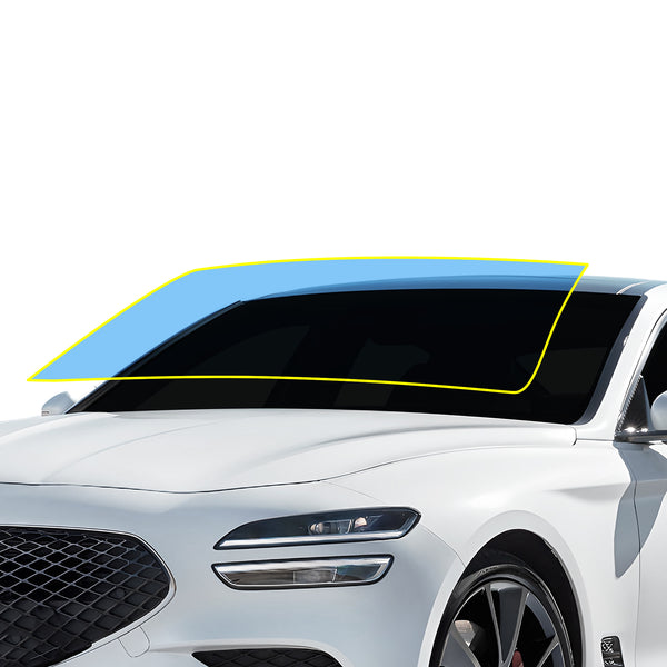 Genesis G70 2019+ Windshield Protection Film Kit β Precut Clear PPF (Rock Chip Protection)