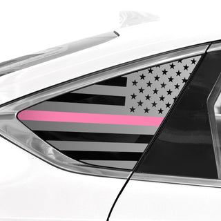 Quarter Window American Flag Vinyl Decal Stickers Fits Genesis G80 2019 - 2025 - Bogar Tech Designs