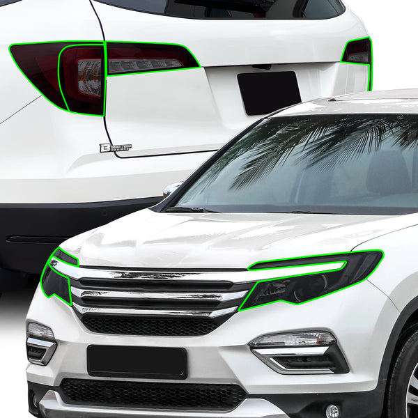 Honda Pilot 2016–2022 Dark Smoke Headlight & Taillight Tint Kit – Precut Vinyl Lens Overlays