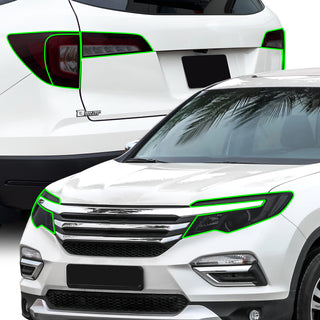 Full Headlight Taillight Precut Smoked PPF Tint Kit Film Overlay Fits Honda Pilot 2016 - 2022 - Bogar Tech Designs