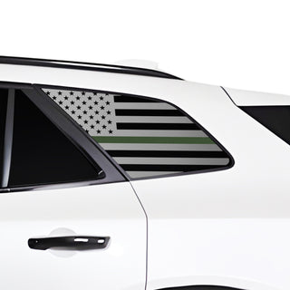 Fits Honda Prologue 2024 - 2025 Quarter Window American Flag Vinyl Decal Stickers - Bogar Tech Designs