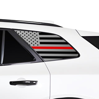 Fits Honda Prologue 2024 - 2025 Quarter Window American Flag Vinyl Decal Stickers - Bogar Tech Designs