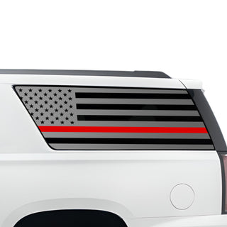 Quarter Window American Flag Vinyl Decal Stickers Fits GMC Yukon XL 2015 - 2020 - Bogar Tech Designs
