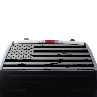 American Flag Rear Side Window Vinyl Decal Stickers Fits Ford F - 150 F150 2015 - 2025 - Bogar Tech Designs
