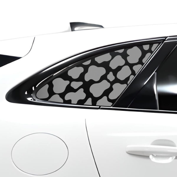 Animal Leopard Cheetah Cow Quarter Window Vinyl Decal Stickers Fits Jaguar F - Pace 2017 - 2024 - Bogar Tech Designs