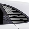 Quarter Window American Flag Vinyl Decal Stickers Fits Porsche Cayenne SUV 2020 - 2025 - Bogar Tech Designs