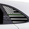 Quarter Window American Flag Vinyl Decal Stickers Fits Porsche Cayenne SUV 2020 - 2025 - Bogar Tech Designs