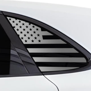 Quarter Window American Flag Vinyl Decal Stickers Fits Porsche Cayenne SUV 2020 - 2025 - Bogar Tech Designs