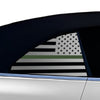 Fits BMW 4 Series Convertible 2021 - 2025 Quarter Window American Flag Vinyl Decal Stickers - Bogar Tech Designs