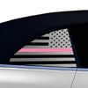 Fits BMW 4 Series Convertible 2021 - 2025 Quarter Window American Flag Vinyl Decal Stickers - Bogar Tech Designs