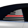 Fits BMW 4 Series Convertible 2021 - 2025 Quarter Window American Flag Vinyl Decal Stickers - Bogar Tech Designs