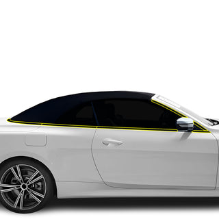 Vinyl Chrome Delete Blackout Decal Stickers Overlay Film Fits BMW 4 Series Convertible 2021 - 2025 - Bogar Tech Designs