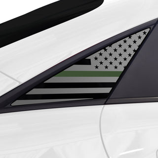 Quarter Window American Flag Vinyl Decal Stickers Fits Hyundai Ioniq 6 2023 - 2025 - Bogar Tech Designs