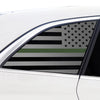 Quarter Window American Flag Vinyl Decal Stickers Fits Mercedes Benz EQS 2022 - 2025 - Bogar Tech Designs
