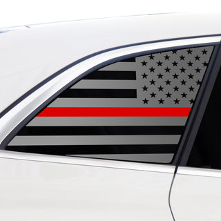 Quarter Window American Flag Vinyl Decal Stickers Fits Mercedes Benz EQS 2022 - 2025 - Bogar Tech Designs