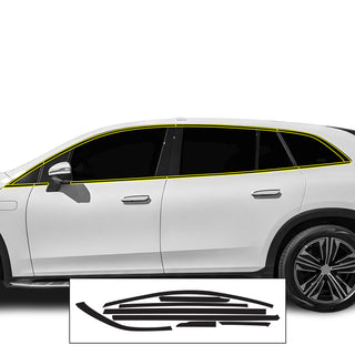 Vinyl Chrome Delete Blackout Decal Stickers Overlay Film Fits Mercedes Benz EQS SUV 2022+ - Bogar Tech Designs