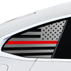 Fits BMW i4 2022 - 2025 Quarter Window American Flag Vinyl Decal Stickers - Bogar Tech Designs