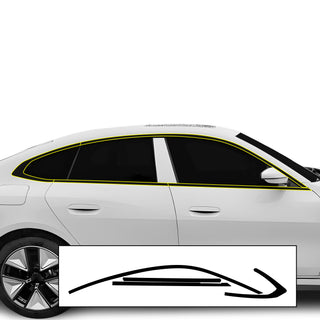 Vinyl Chrome Delete Blackout Decal Stickers Overlay Film Fits BMW i4 2022 - 2025 - Bogar Tech Designs