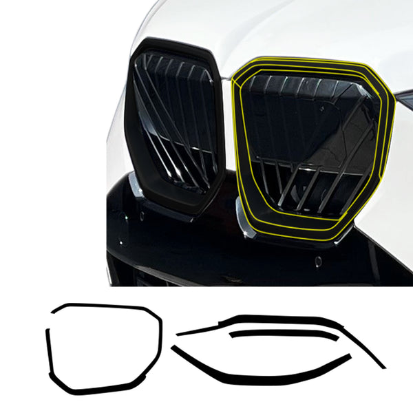 BMW X3 2025-2026 Blackout Chrome Delete Kit β Precut Gloss Black Vinyl Overlays Film