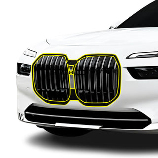 Fits BMW 7 Series 2023+ Vinyl Chrome Delete Grille Blackout Decal Stickers Overlay Film - Bogar Tech Designs