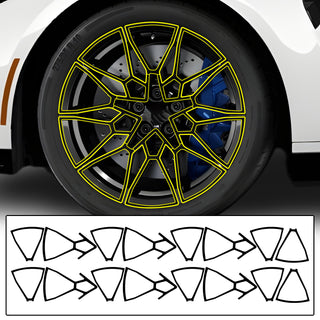 Fits BMW M4 2021+ Vinyl Chrome Delete Grille Blackout Decal Stickers Overlay Film - Bogar Tech Designs