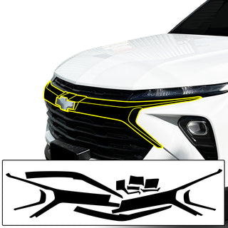 Fits Chevrolet Trailblazer 2024+ Vinyl Chrome Delete Grille Blackout Decal Stickers Overlay Film - Bogar Tech Designs