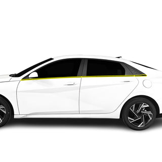 Vinyl Chrome Delete Front Rear Bumper Blackout Decal Stickers Overlay Film Fits Hyundai Elantra 2024 - 2025 - Bogar Tech Designs
