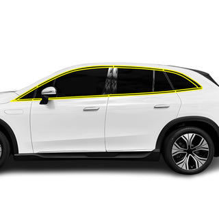 Fits Mercedes - Benz EQE SUV 2023 - 2025 Vinyl Chrome Delete Grille Blackout Decal Stickers Overlay Film - Bogar Tech Designs