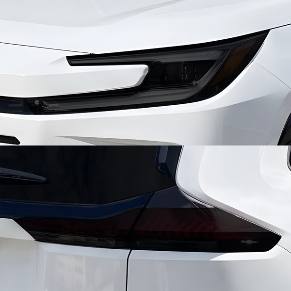 Toyota RAV4 2026-2027 Dark Smoke Headlight & Taillight Tint Kit β Precut Vinyl Lens Overlays Film
