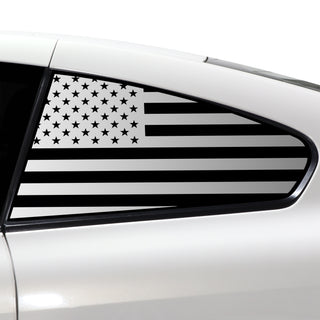 Quarter Window American Flag Vinyl Decal Stickers Fits Infiniti G37 2008 - 2013 - Bogar Tech Designs