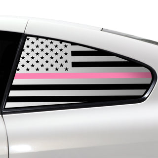 Quarter Window American Flag Vinyl Decal Stickers Fits Infiniti G37 2008 - 2013 - Bogar Tech Designs