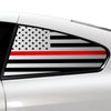 Quarter Window American Flag Vinyl Decal Stickers Fits Infiniti G37 2008 - 2013 - Bogar Tech Designs